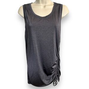 Athleta Women’s Heather Scrunch Rash Guard Charcoal Size Medium